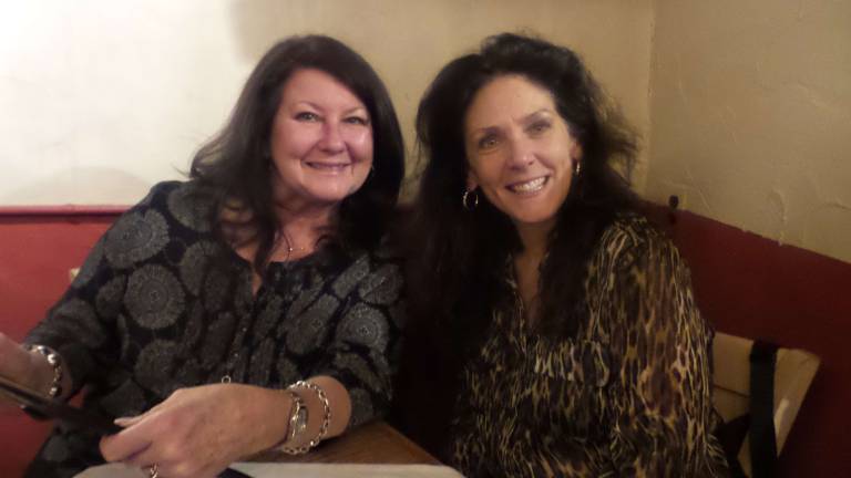 Bringing down the house Joanne Ryder and Ellen Lombardo at the Waterwheel (Photo by Frances Ruth Harris)