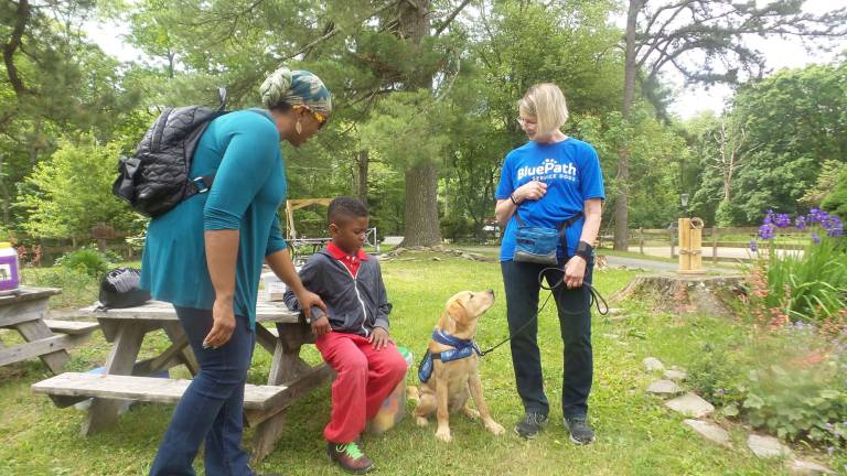 Benni hits the mark with the equine set Parent Eboni Wright with son Malachi Wright, Benni and Chrisanne Cubby (Photo by Frances Ruth Harris)
