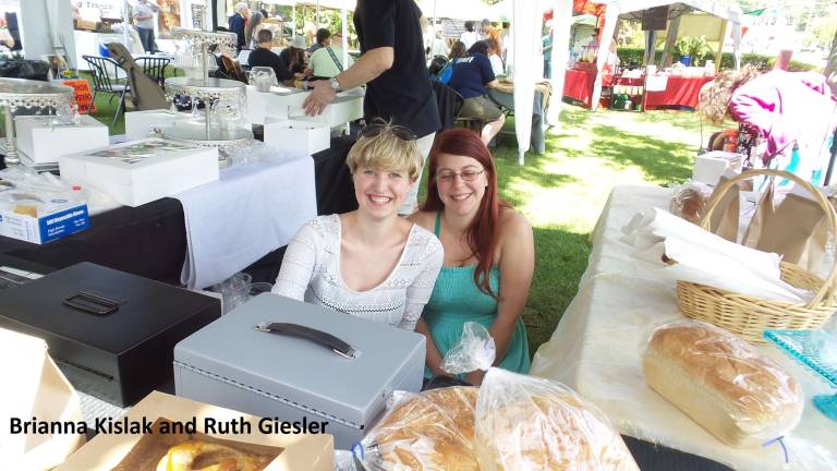 Food, music, and purring alpacas Brianna Kislak and Ruth Giesler