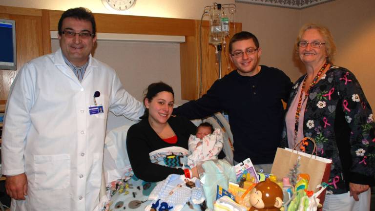 Dominic James is hospital's 'First Baby' of 2015 Dominic James is hospital's 'First Baby' of 2015