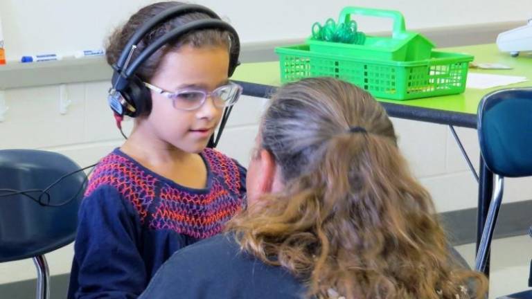 Elementary students can hear clearly now Elementary students can hear clearly now