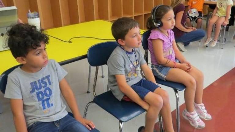 Elementary students can hear clearly now Elementary students can hear clearly now