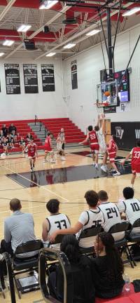 The Delaware Valley boys varsity team beat Minisink Valley 89-41.