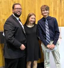 Antonio Perito, Ella Vogel and Clint Murray at the recent Delaware Valley Awards Night.