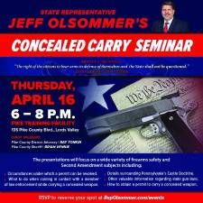 Olsommer to host concealed carry seminars in Pike and Wayne counties