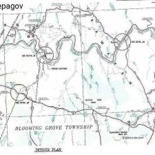 Lackawaxen Township published this map in August with suggested long-term detours using the Tow Path