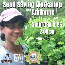 Adrianne Picciano, AKA ‘Dirt Diva,’ will lead a seed-saving workshop at Willow Wisp Organic Farm.