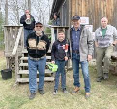 Alden Abbott, in the age 10-11 group, caught the largest trout in the fishing contest, 20 inches long.