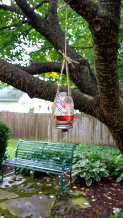 A butterfly feeder made with the Milford Garden Club (Photo provided)
