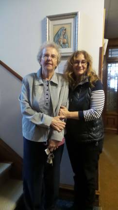 Sister Janet Jeffers and Sonya Sarner (Photo by Frances Ruth Harris)
