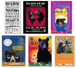 Poster designs from previous festival years.