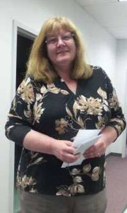 Karen Kleist, secretary-treasurer to the Dingman board of supervisors (Photo by Frances Ruth Harris)