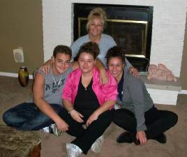 Donna Digennaro with her children, Eric Toma Digennaro, Nicole Digennaro, and Kristin Mullin