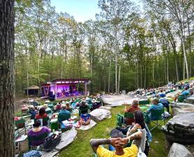 Guests enjoying a recent Harmony In The Woods concert.