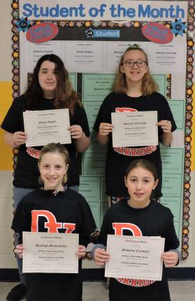 students of the Month for November at DVMS