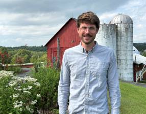 Trey Talley, Executive Director of the Delaware Highlands Conservancy, at the Van Scott Nature Reserve in Beach Lake Pennsylvania. (Photo provided)