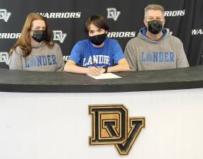 From left, Mrs. Elissa Guzzo, senior Adam Kanterman and Mr. Jason Kanterman