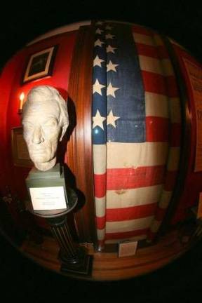 The Lincoln flag, at the Columns Museum in Milford, is part of the &quot;Silent Witnesses&quot; exhibit (Photo: Pike County Historical Society)
