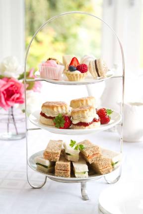 Traditional afternoon tea served with scones (Photo provided)