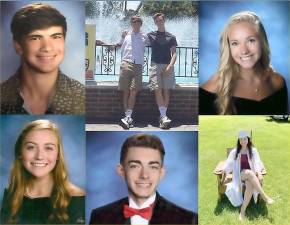 Clockwise from top left: Matthew Johnson, Kyle Pascoe with Noah Sorrell, Shannon Deignan, Haley Guttenplan, Jesse Russotto, and Sophia Wood (Photo provided)