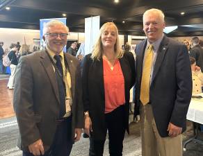 <b>Pike County Commissioner Matthew M. Osterberg, Director of the Pike County Career Center </b>Cindy DeFebo, and Pike County Commissioner Ronald R. Schmalzle.