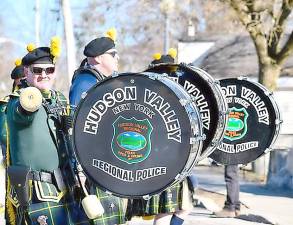 The Hudson Valley Regional Police Pipes &amp; Drums will be appearing for the fifth consecutive year at annual St. Patrick’s Day Parade &amp; Blarney Blast on Sunday, March 5, in historic Port Jervis. Photos provided by the Port Jervis N.Y. Tourism Board.