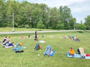 Kindergarten yoga lesson lasts