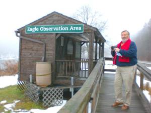 Conservancy Eagle Watch volunteer Joel Murphy.