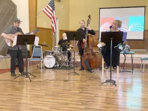 Michelle Oram and the Craig Graham trio, Graham on guitar, Kirk Driscoll on drums and Michael Obrien on Bass