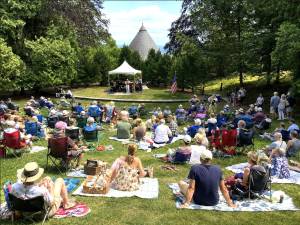 Community gathers at the 2025 ice cream social.