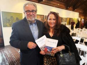 Chuck O’Neil and event attendee, Mary Cooney. Provided photo.