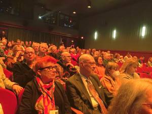 An enraptured audience at the Black Bear Film Festival.