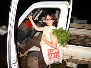 A Farm Arts Collective intern.