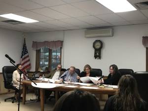 The Milford Township Supervisors during the April 17, 2023 meeting.