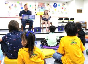 Ava Niosi joined families for a special storytime featuring “Peter the Pickle Vampire,” the children’s book she illustrated with her father, author Nicholas Niosi.
