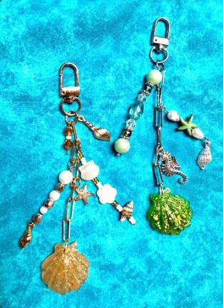 Hand-made Bag Pull Chains by Allison Rabsey.