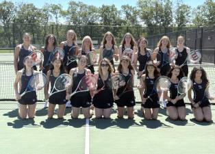 The Delaware Valley High School Girls Tennis Varsity team. (Photo provided)