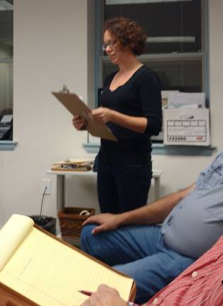 Pictured is Joli Taryla, who is requesting a zoning change to allow small chicken flocks in residential areas of Dingman. The photo that originally accompanied this article was misidentified. The Courier regrets the error.Taryla says she will appear before the planning board on Oct. 26. (Photo by Anya Tikka)