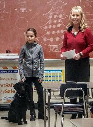 Pictured (from left): Zoey, Josie Lordi and reading teacher Mrs. Alison Newman (Photo provided)