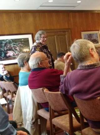 Poll watcher Lorna Cuevas (Photo by Anya Tikka)