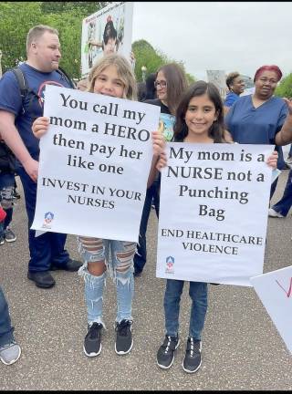 Goshenite among nurses protesting in DC explains why