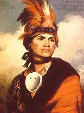 Mohawk Chief Thayendanegea, also known by his English name, Joseph Brant