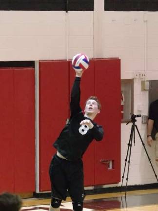 Delaware Valley Warrior Joshua Croll strikes the ball