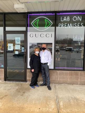Betsy and Paul Utnik, owners of Plaza Optical Center in Monroe, N.Y., want to visit family without fear of COVID, and say being vaccinated is just a start.