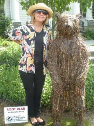&quot;Root Bear&quot; with artist Julia Healy.