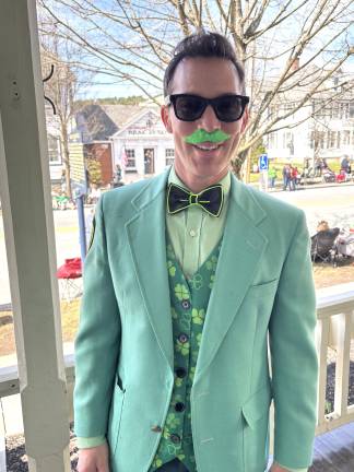 Milford Hospitality Group Director Steven Rosado gets into the St. Patrick’s Day spirit.