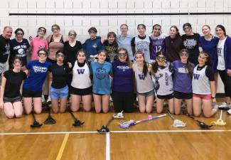 Members of the inaugural varsity girls lacrosse program at Wallenpaupack Area High School