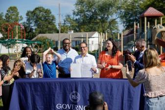 Gov. Josh Shapiro announces Pennsylvania’s new recess requirement at North Wales Elementary School in Montgomery County.
