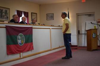 “It’s starting to sound like there’s a neighbor that has irritated another neighbor. I’ve seen this in other towns,” said Harold Hansen, standing before the town board. “I think this is a bad way to go.”
