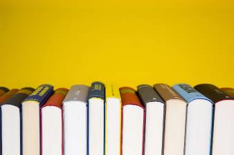 Books for sale at the library